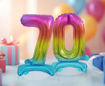 Picture of STANDING FOIL BALLOON 7 RAINBOW 38CM